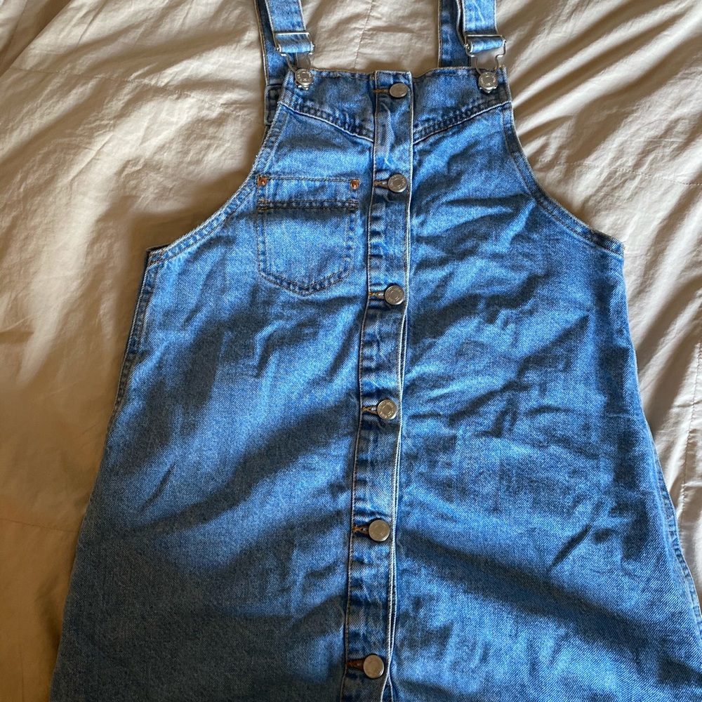 Zara Denim Overall skirt